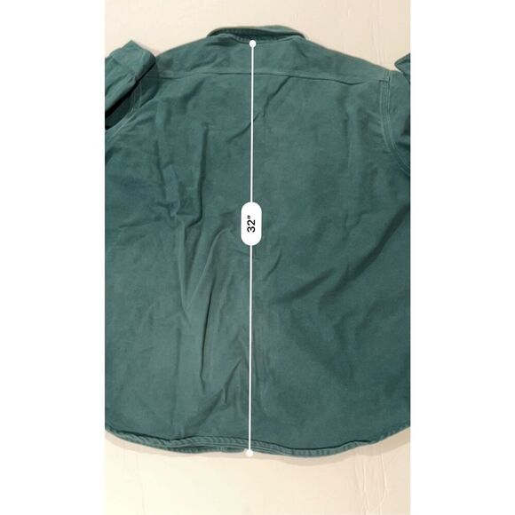 Carhartt SU204 Green Button Up Midweight Vintage Rugged Outdoor Flannel XL Tall - Picture 8 of 11